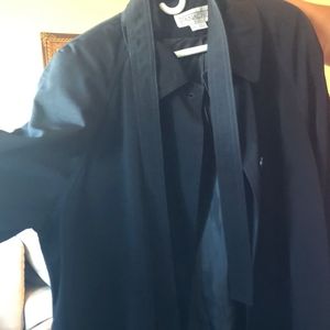 Panaché Jacket. Black. Full buttom front w/ collar and belt. Used once. Size 2X.